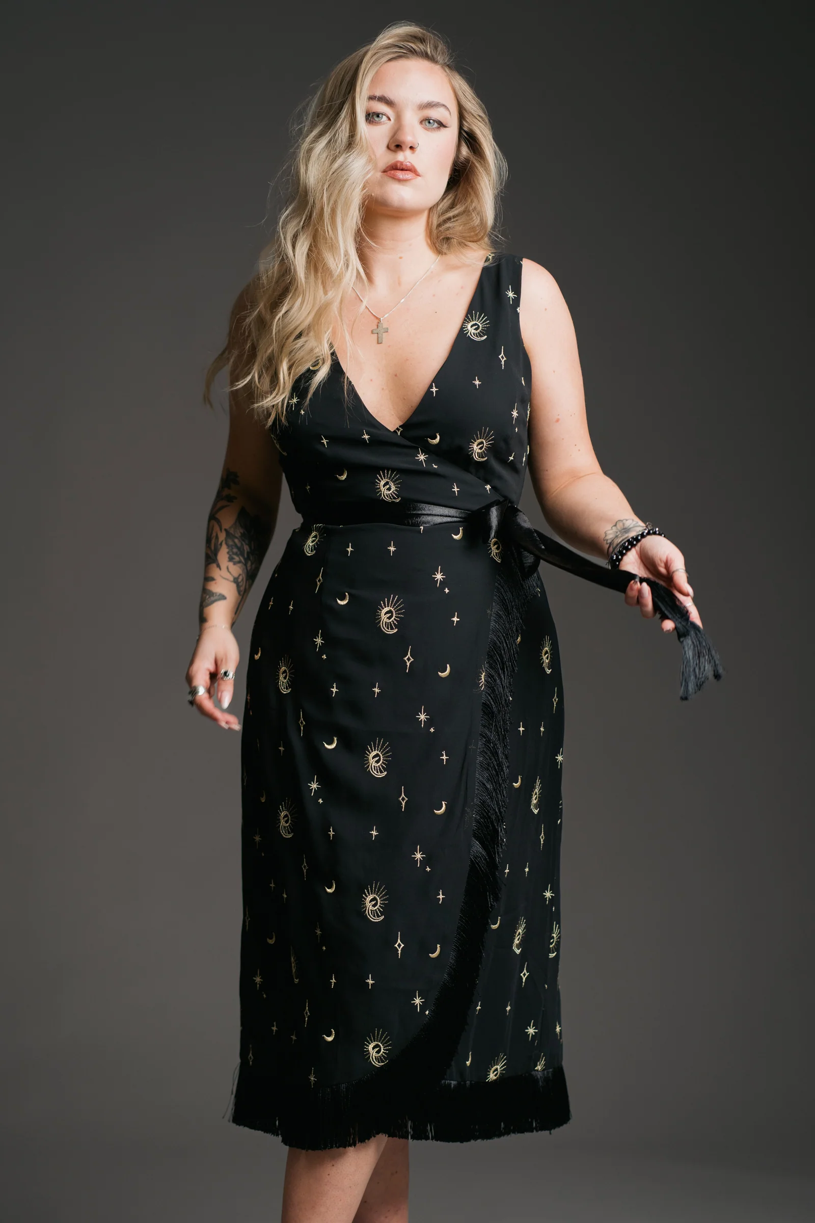 Aurora Celestial Wrap Dress - Image 10