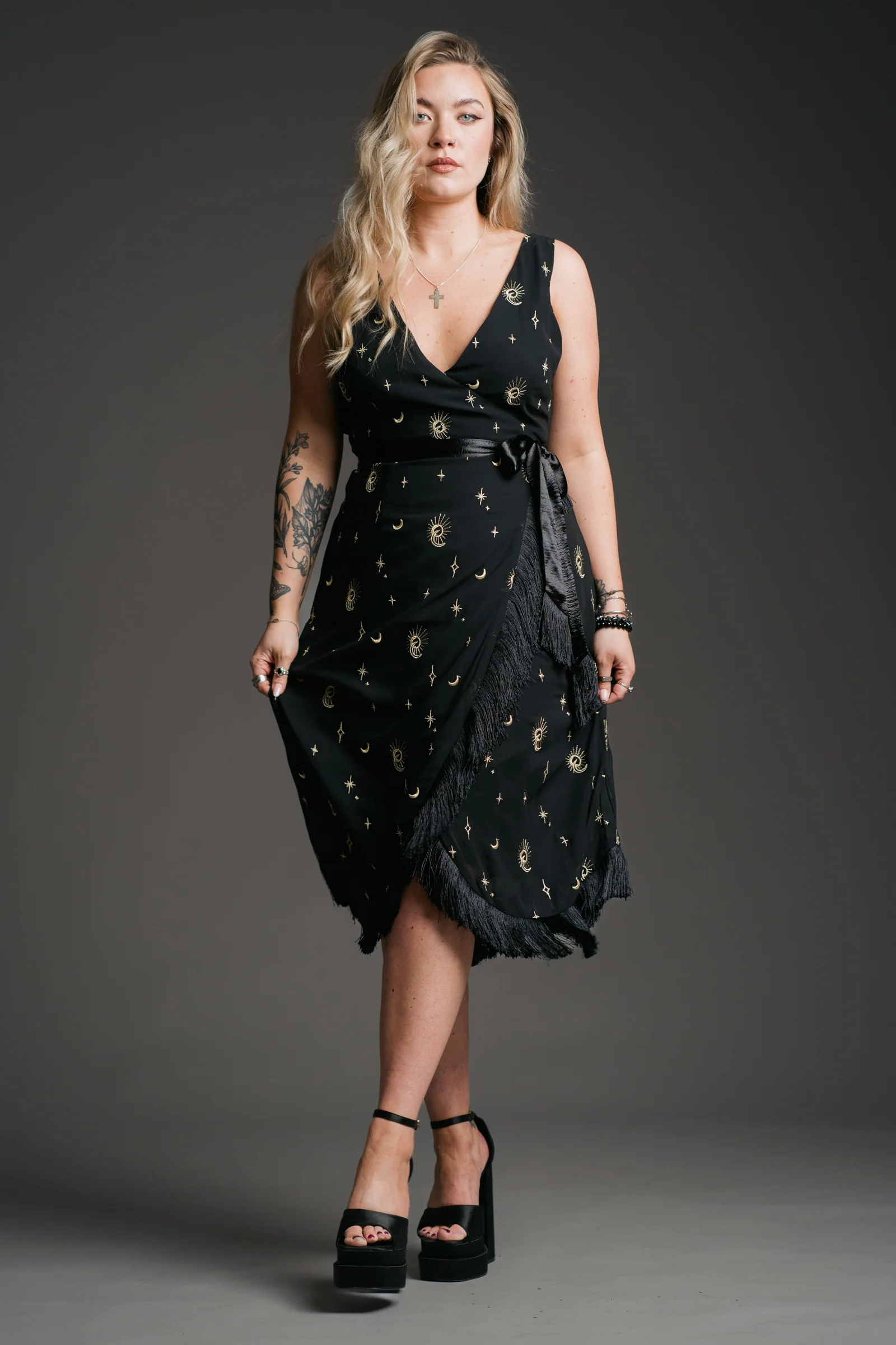 Aurora Celestial Wrap Dress - Image 3