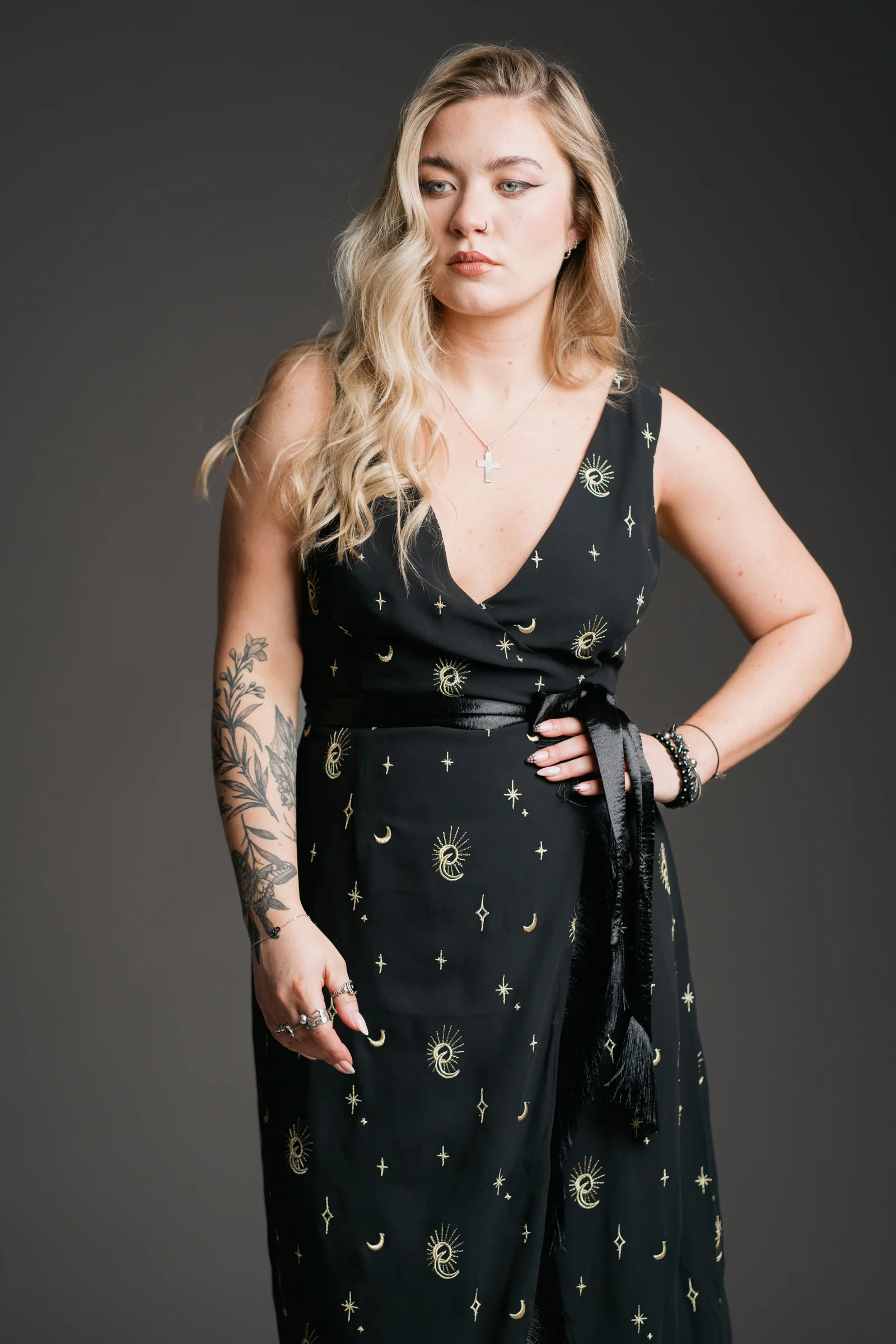 Aurora Celestial Wrap Dress - Image 5