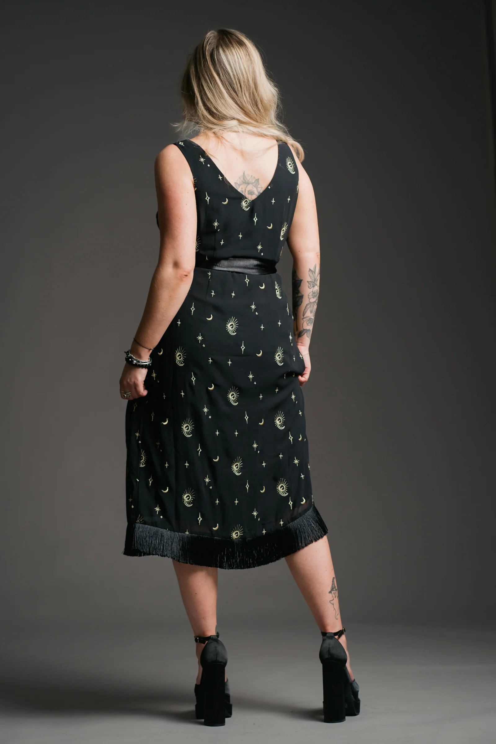 Aurora Celestial Wrap Dress - Image 8