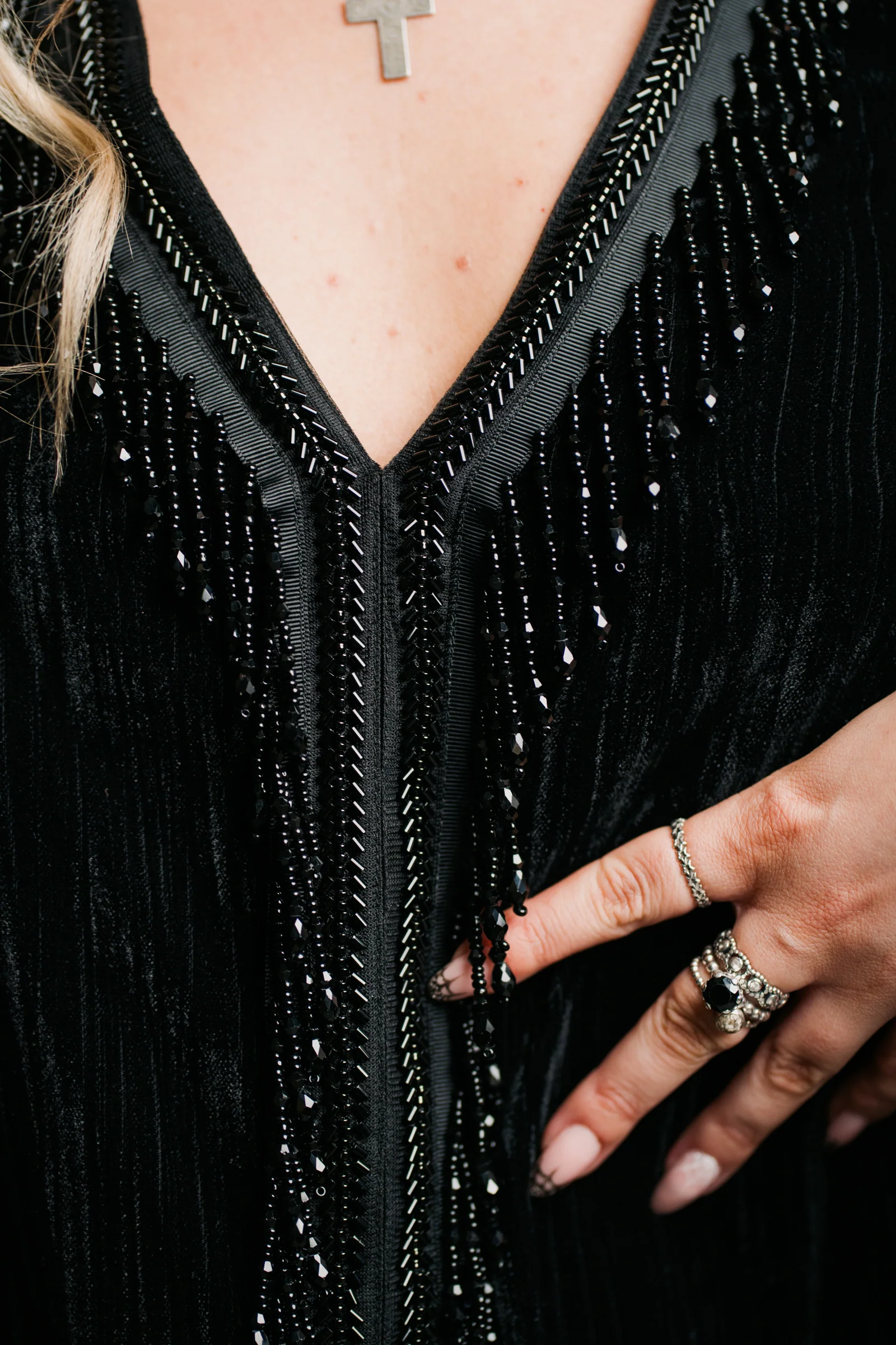 Cosmic Love Beaded Shift Dress - Image 3