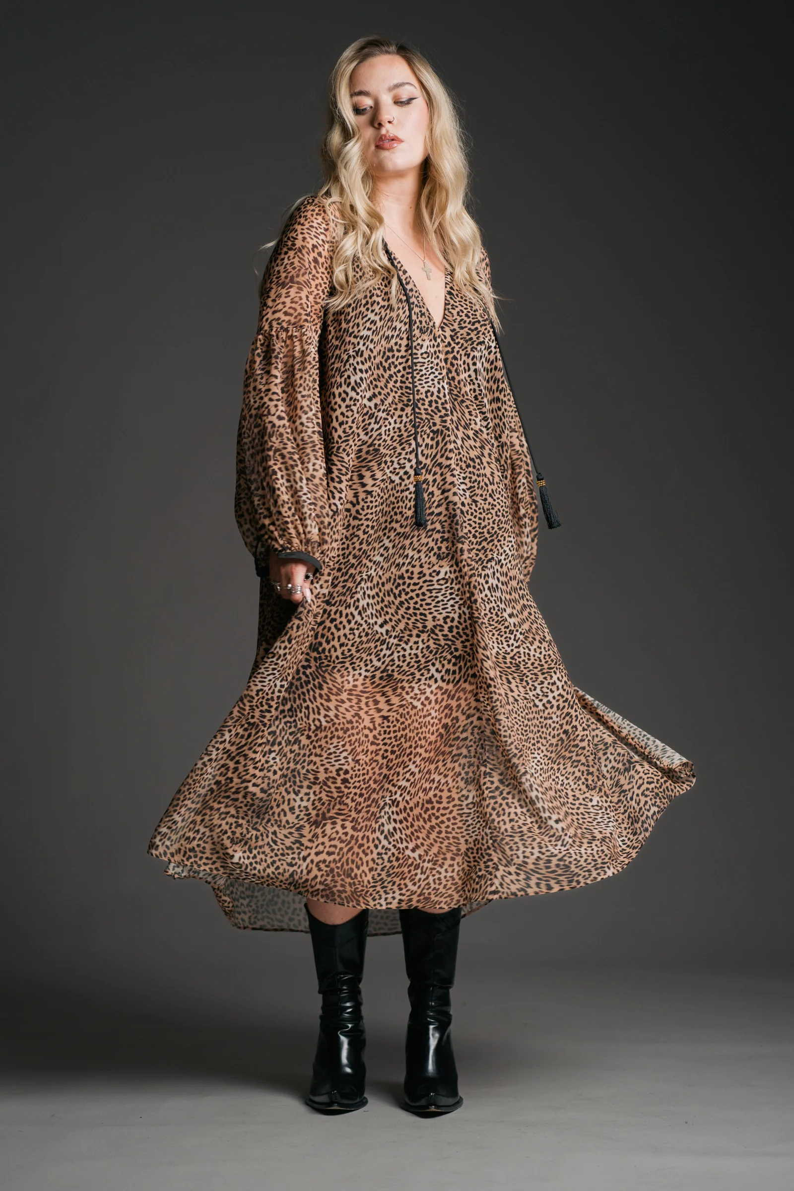 Dream On Leopard Midi Dress - Image 5