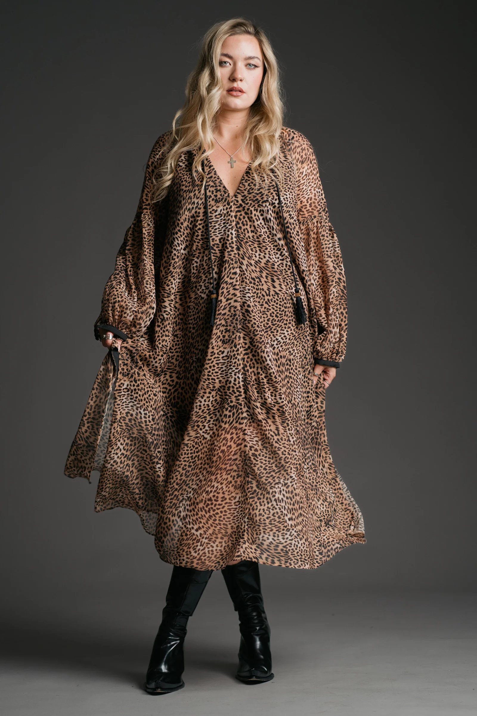 Dream On Leopard Midi Dress - Image 6