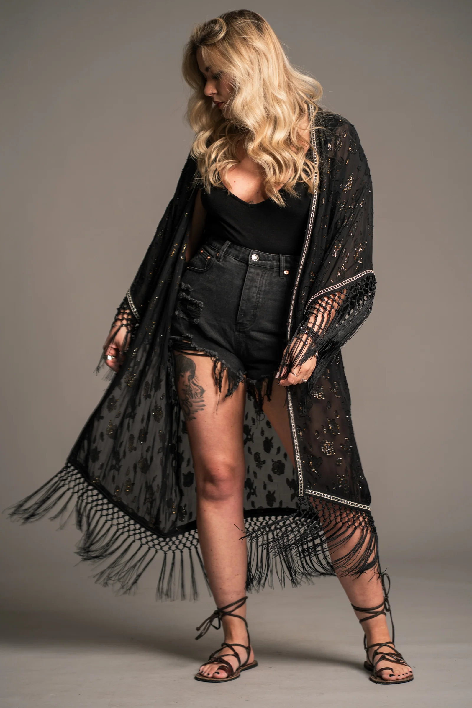 Electric Lady Studded Kimono
