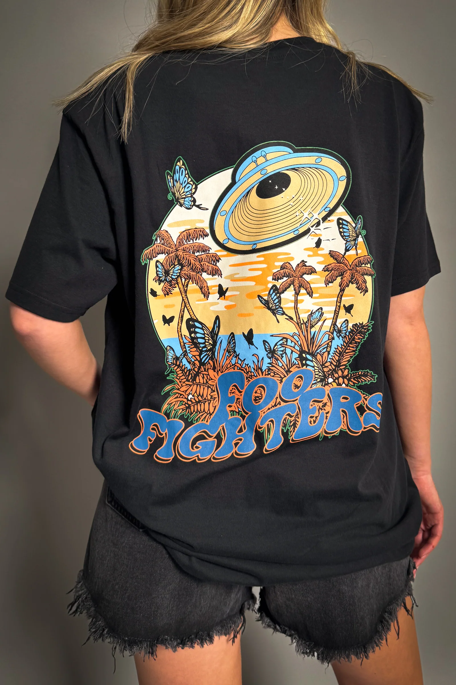 Foo Fighters Space Butterflies Band Tee - Image 2