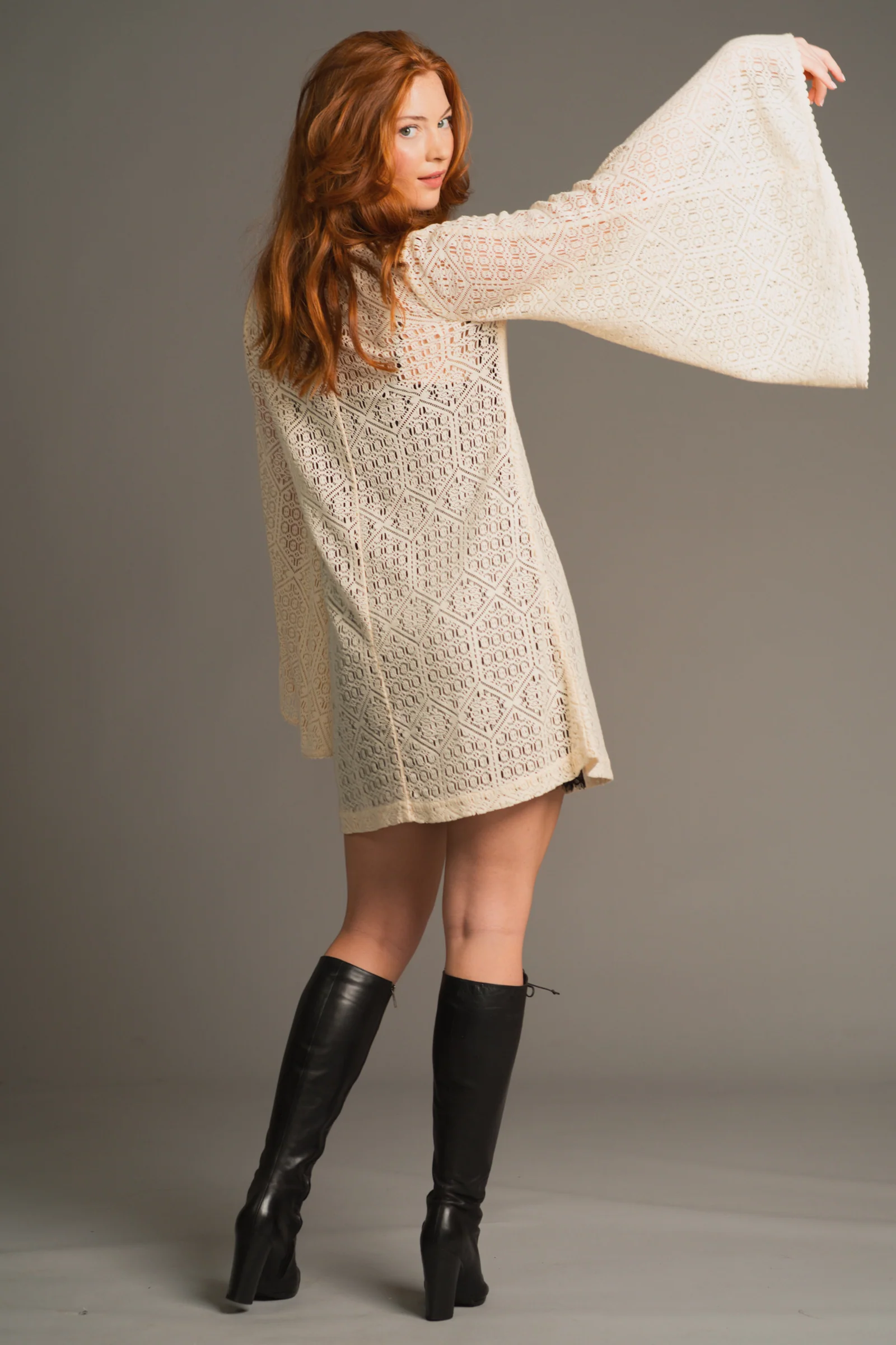 Goldie Crochet Mini Dress - Image 3