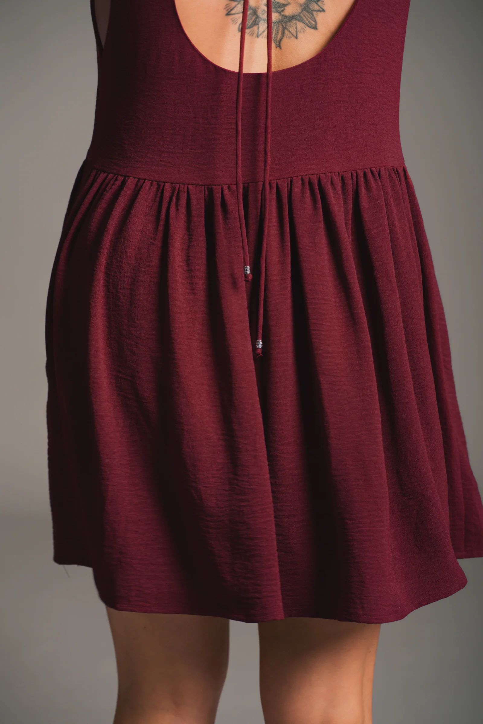 Grace Plum Smock Dress - Image 4