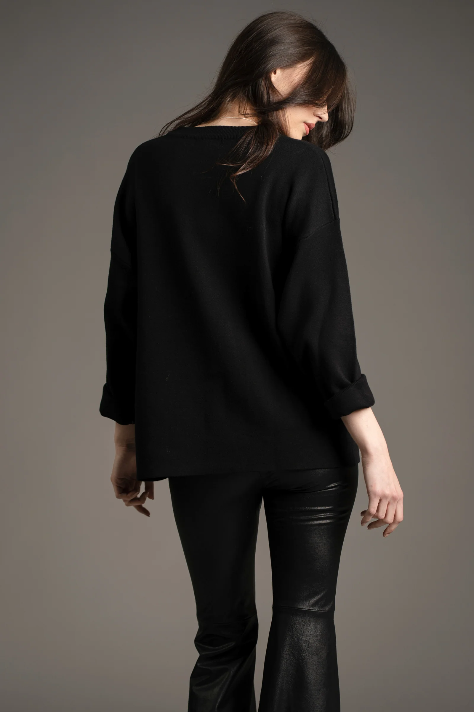 Hendrix Faux Leather Flares - Image 3