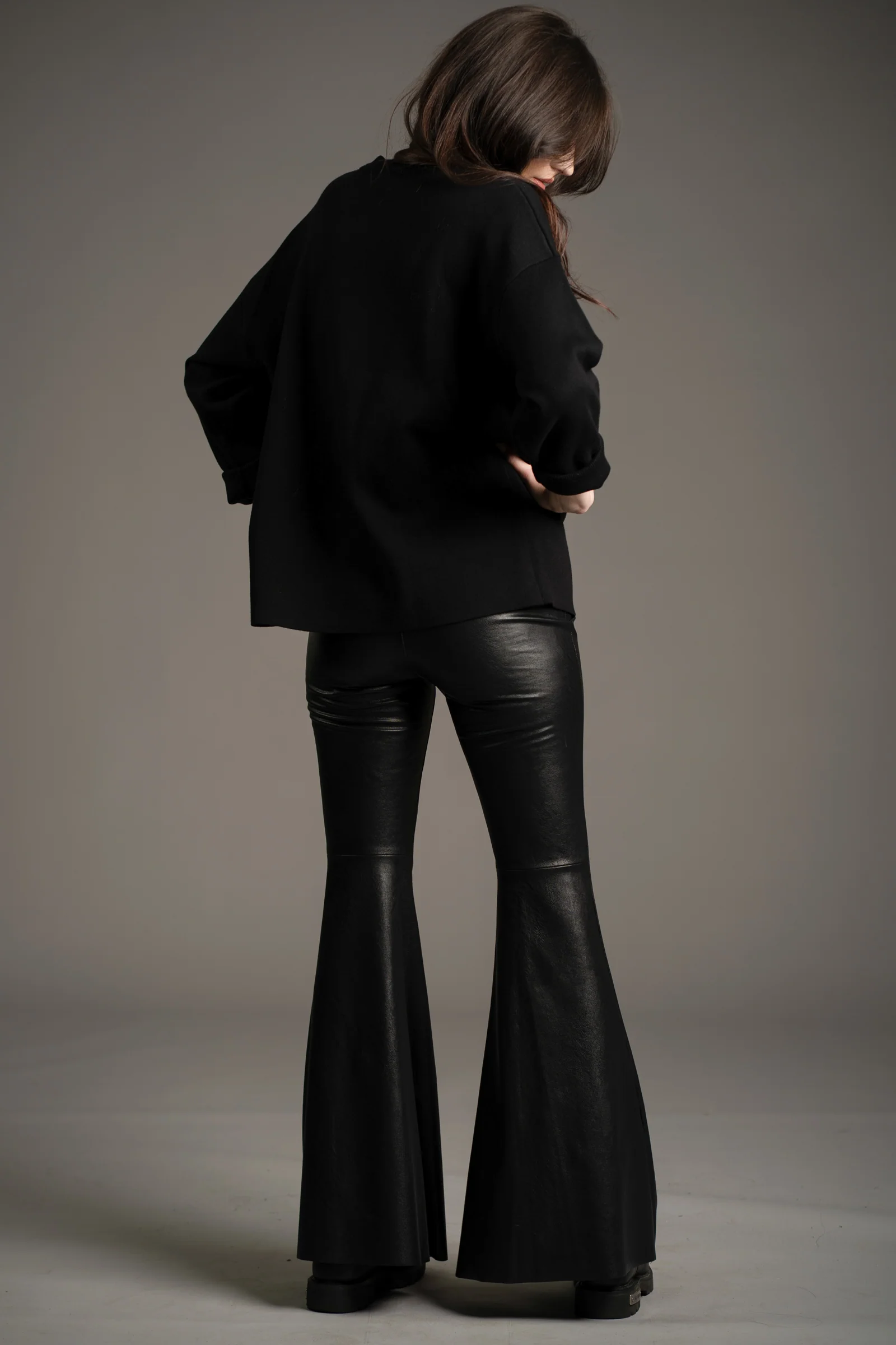 Hendrix Faux Leather Flares - Image 4