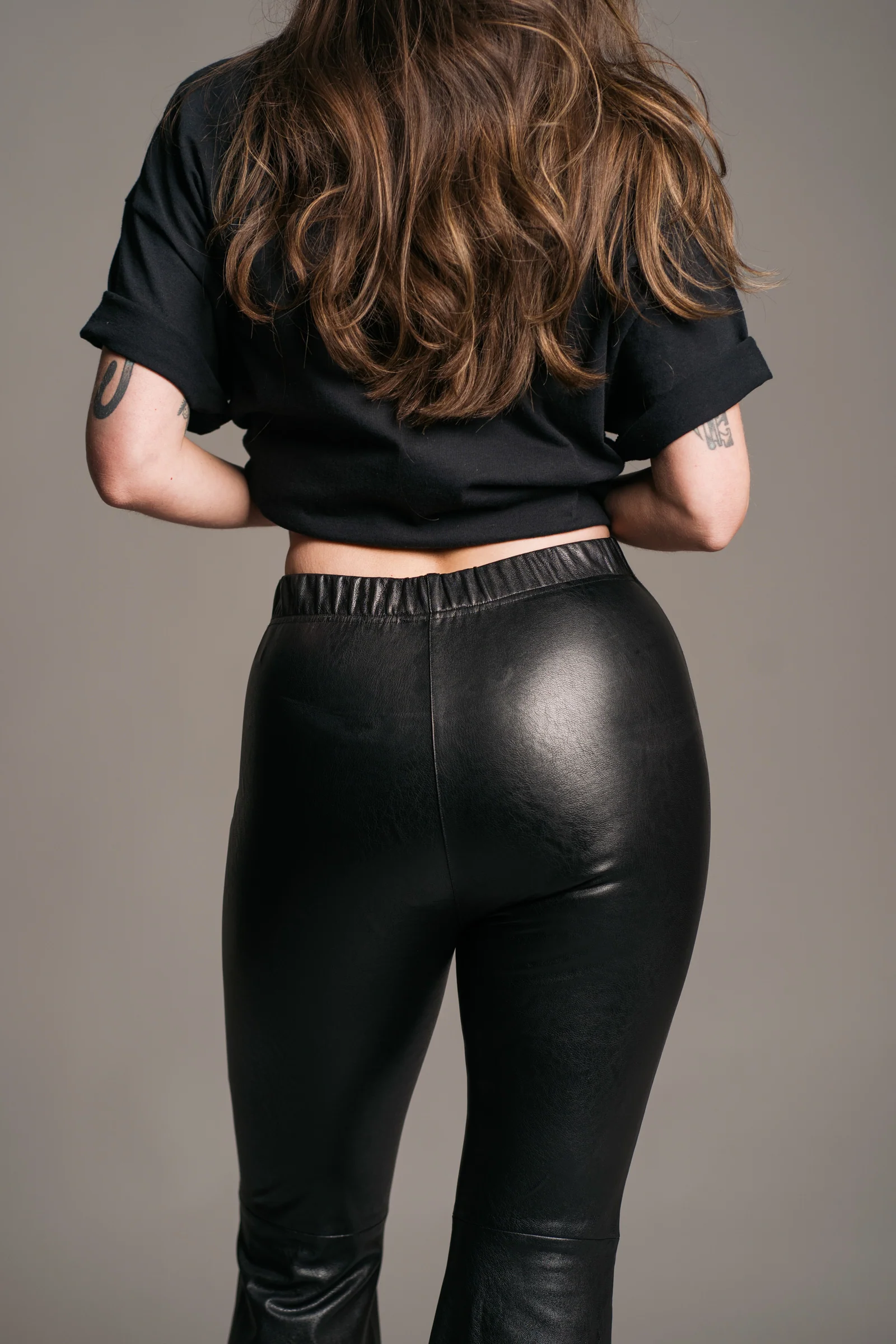 Hendrix Faux Leather Flares - Image 6