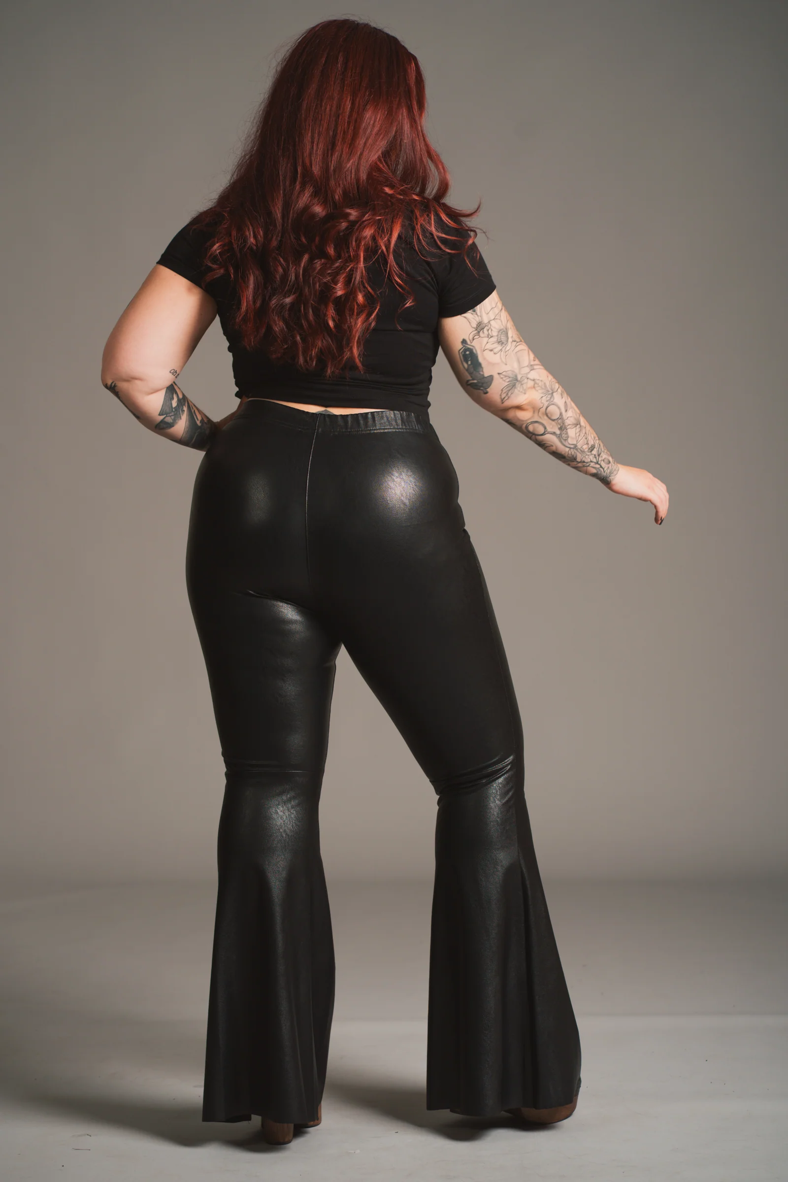 Hendrix Faux Leather Flares - Image 7