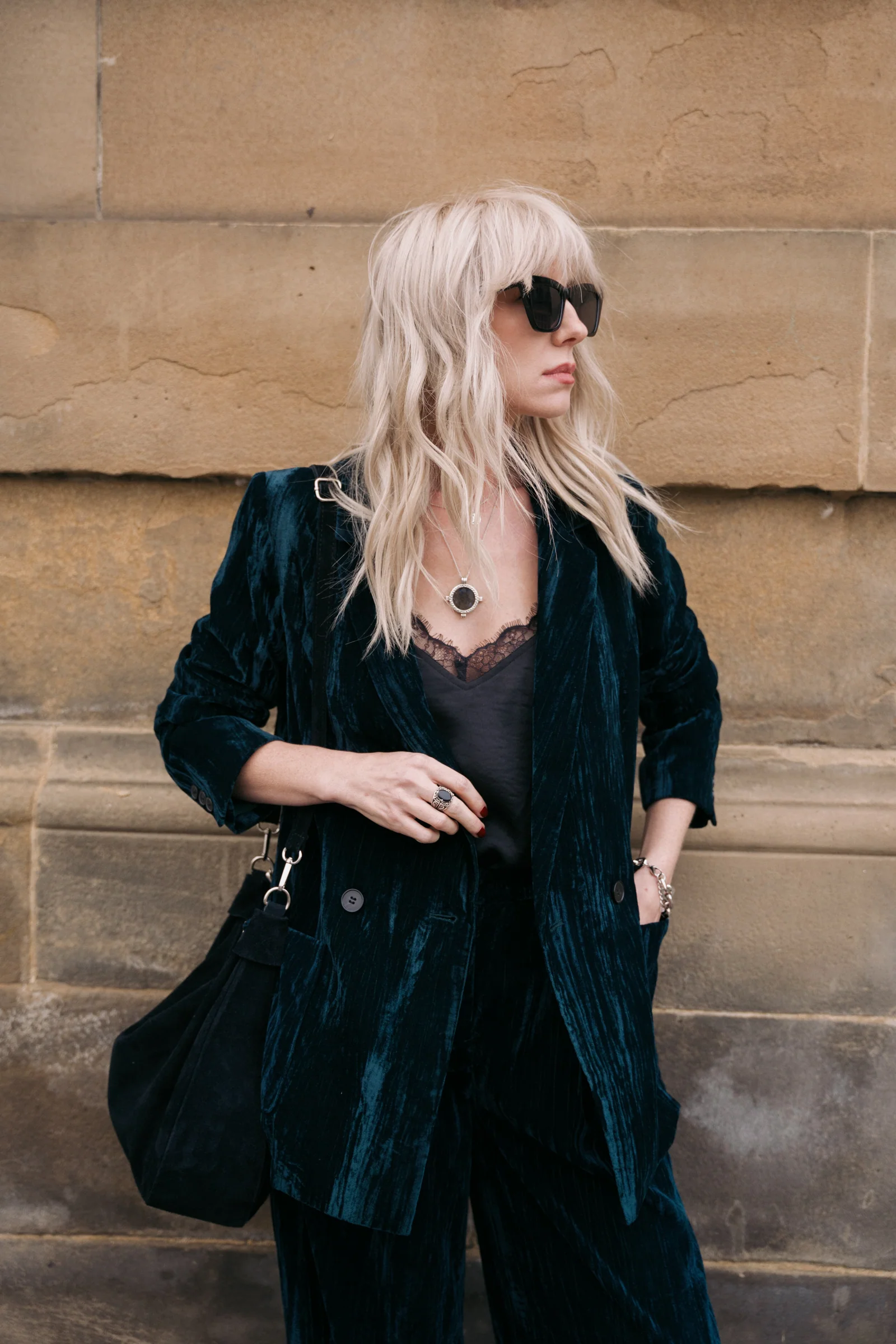 Jagger Teal Velvet Blazer - Image 8