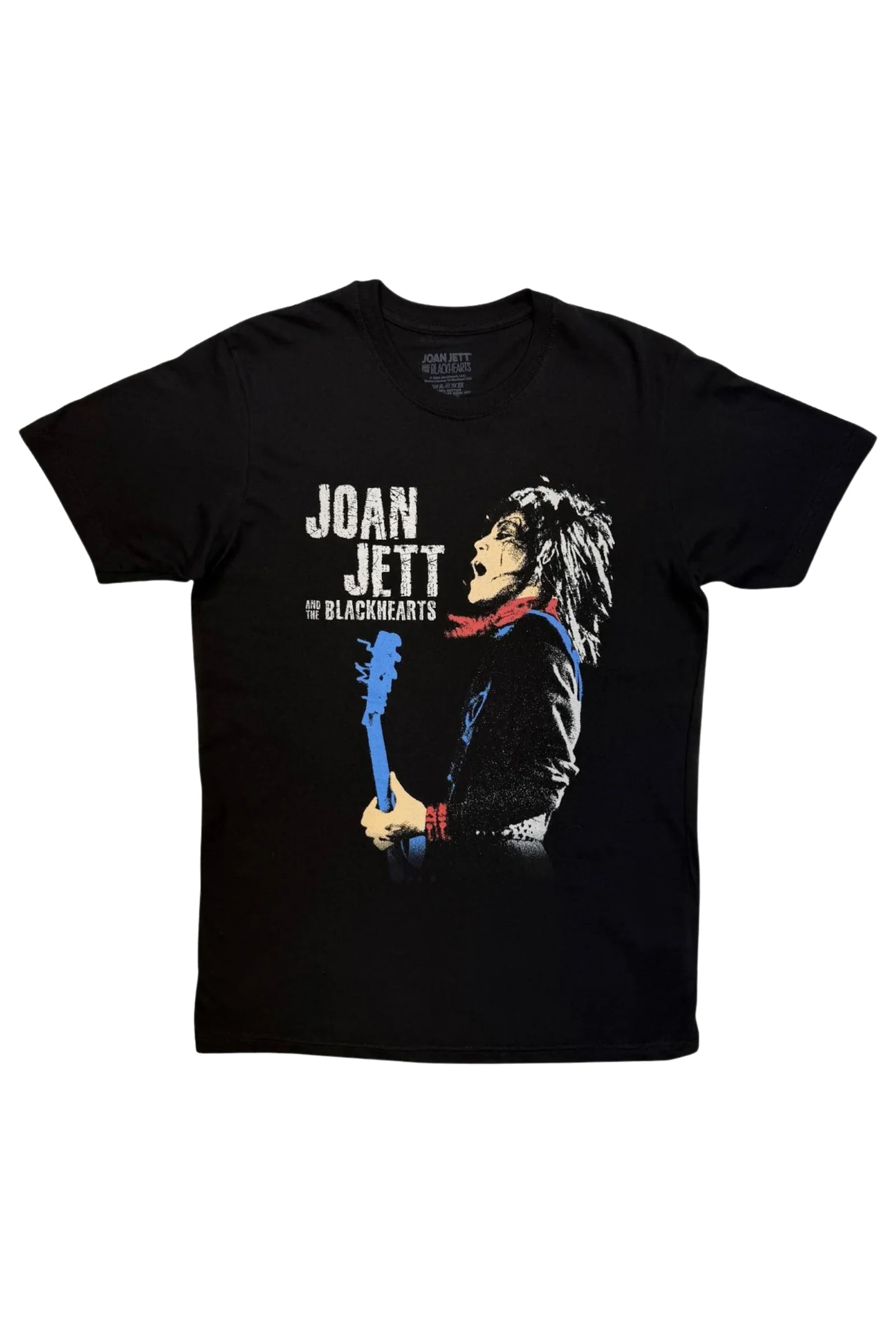Joan Jett & The Blackhearts Blue Guitar Band Tee - Image 3