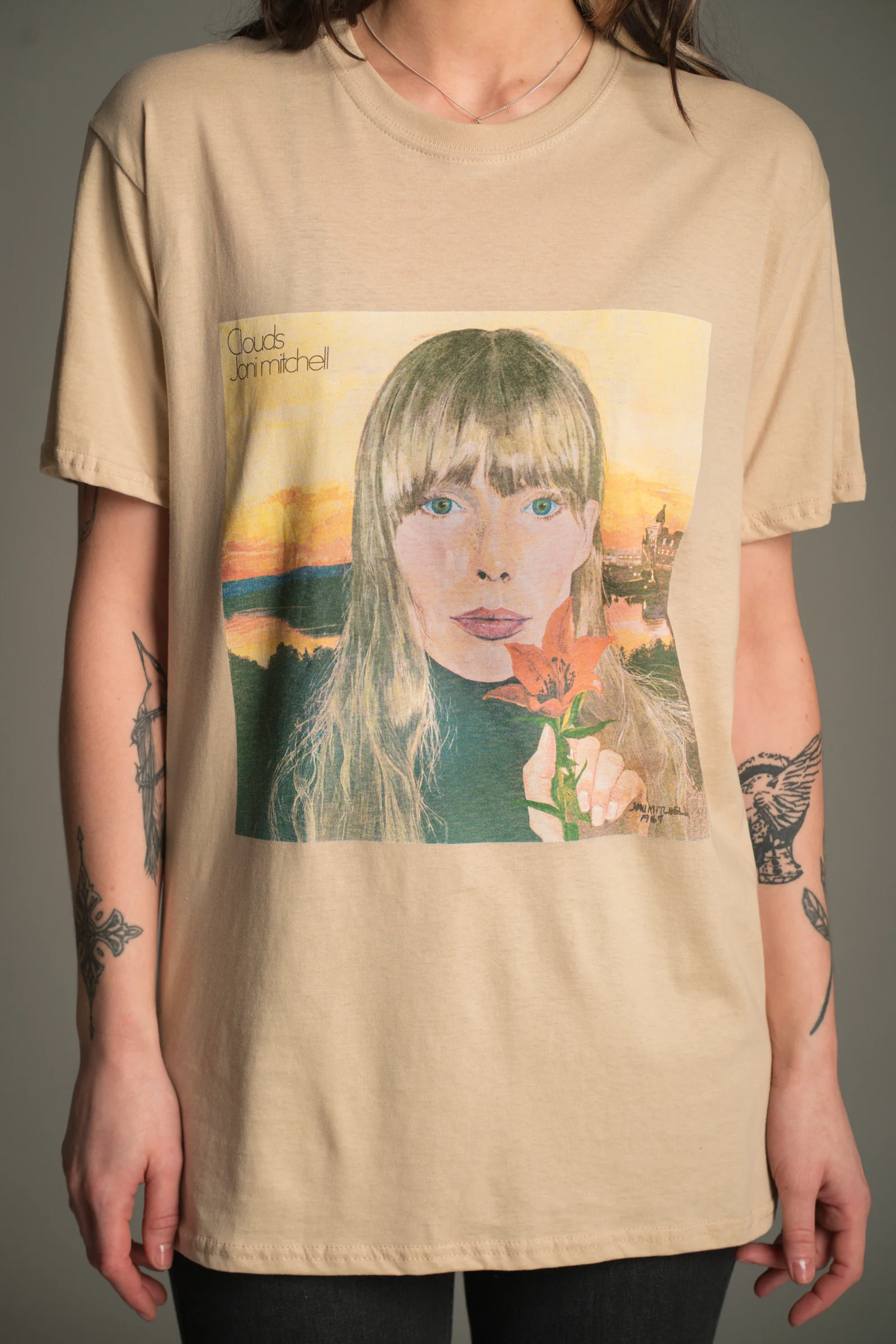 Joni Mitchell Clouds Band Tee - Image 2