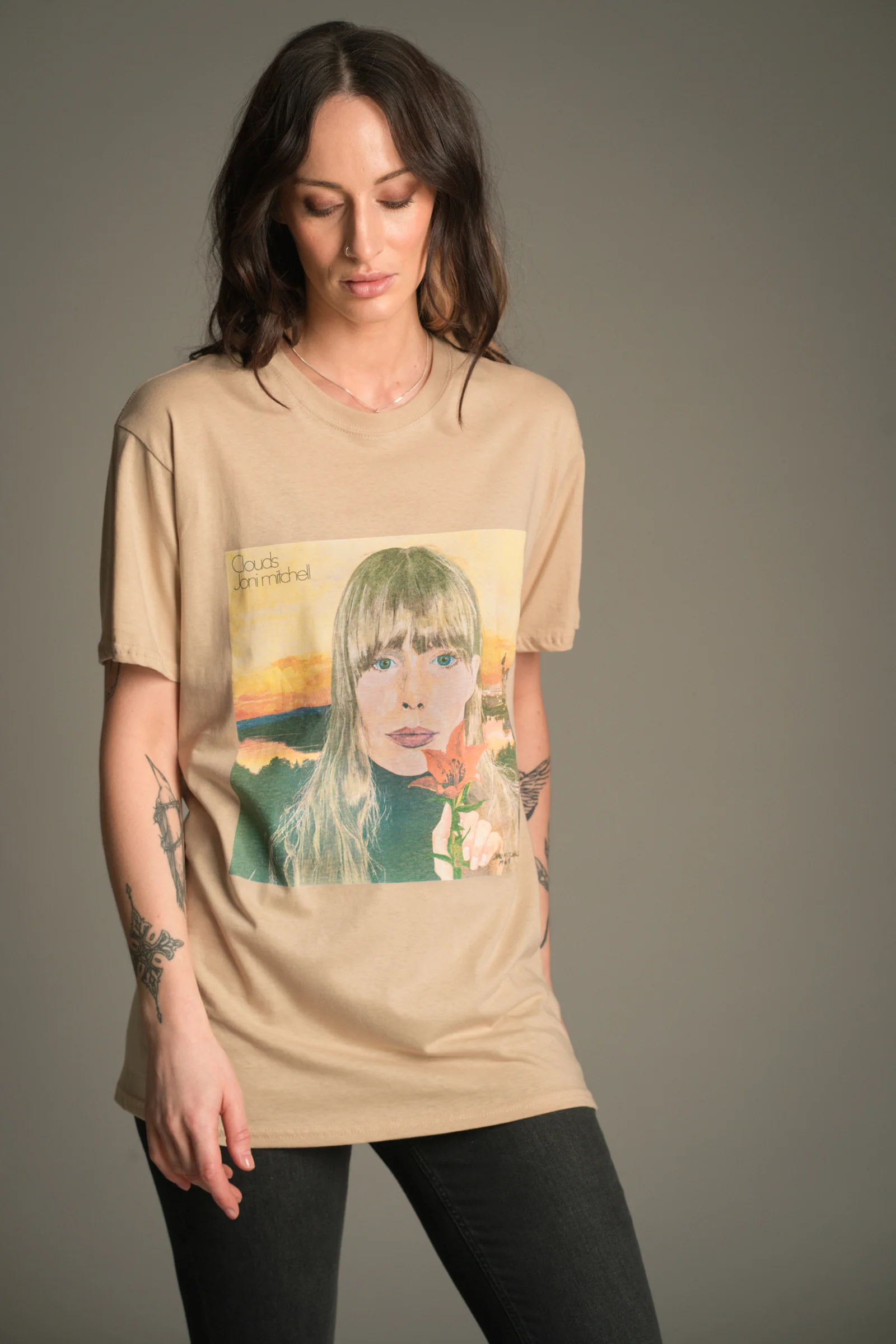 Joni Mitchell Clouds Band Tee - Image 4