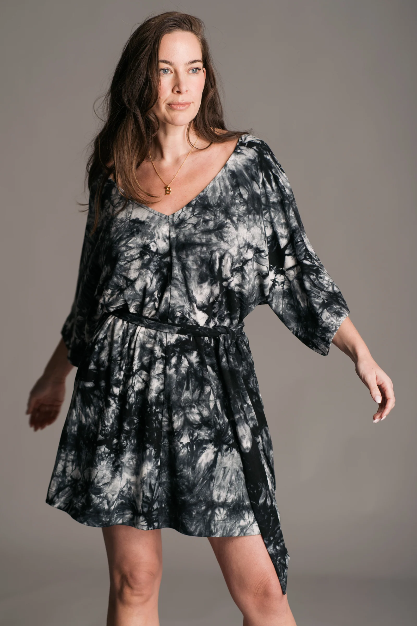 Joplin Tie Dye Batwing Dress - Image 3