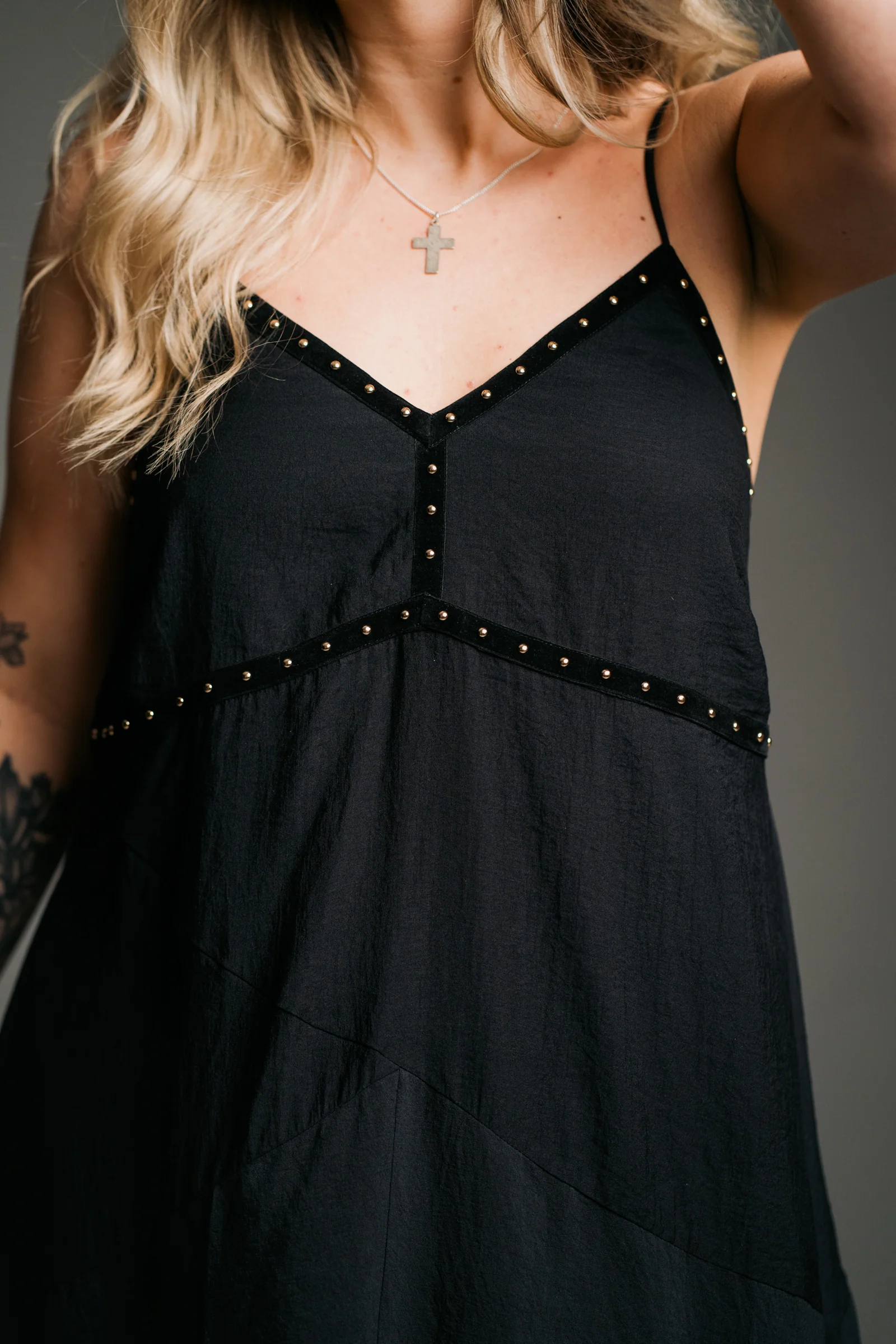 Landslide Studded Slip Dress - Image 4