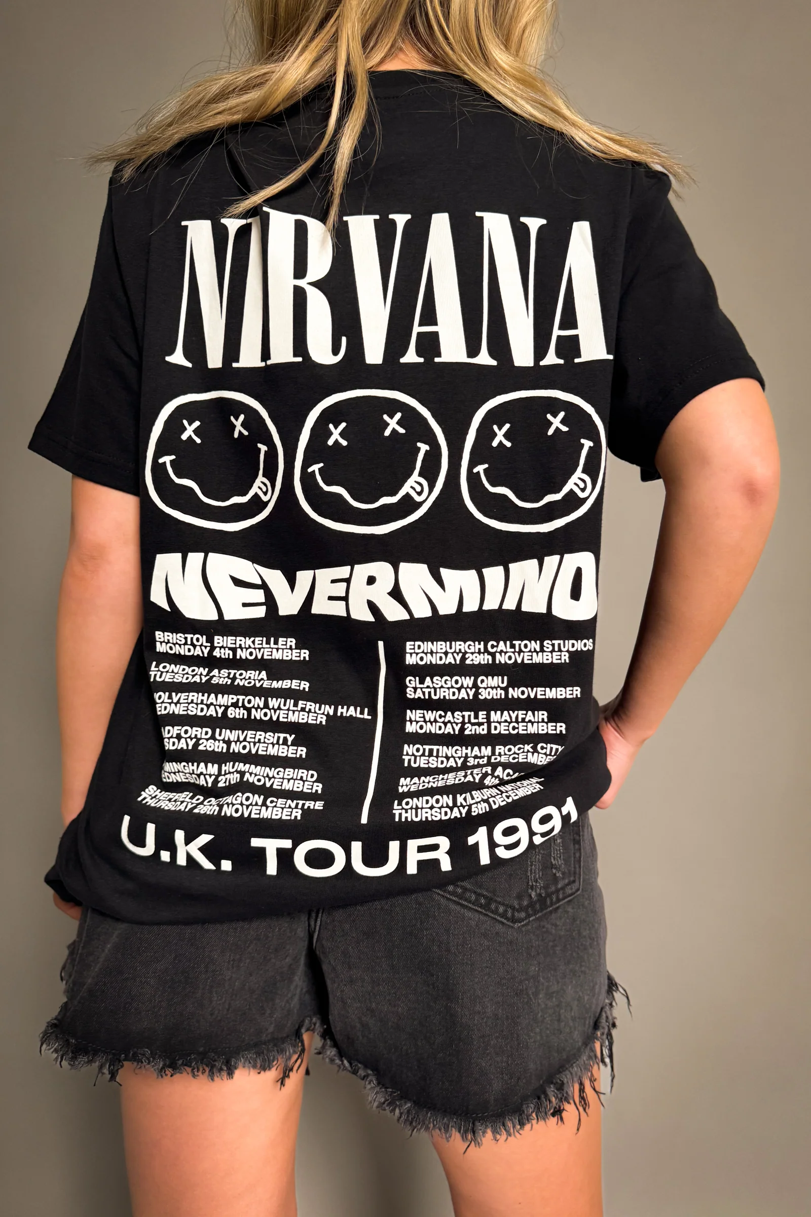 Nirvana Nevermind Tour ‘91 Band Tee - Image 2