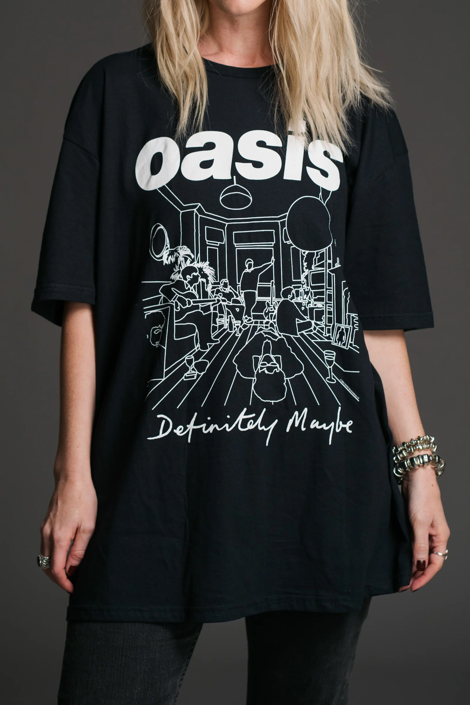 Oasis Definitely Maybe Band Tee - Image 5