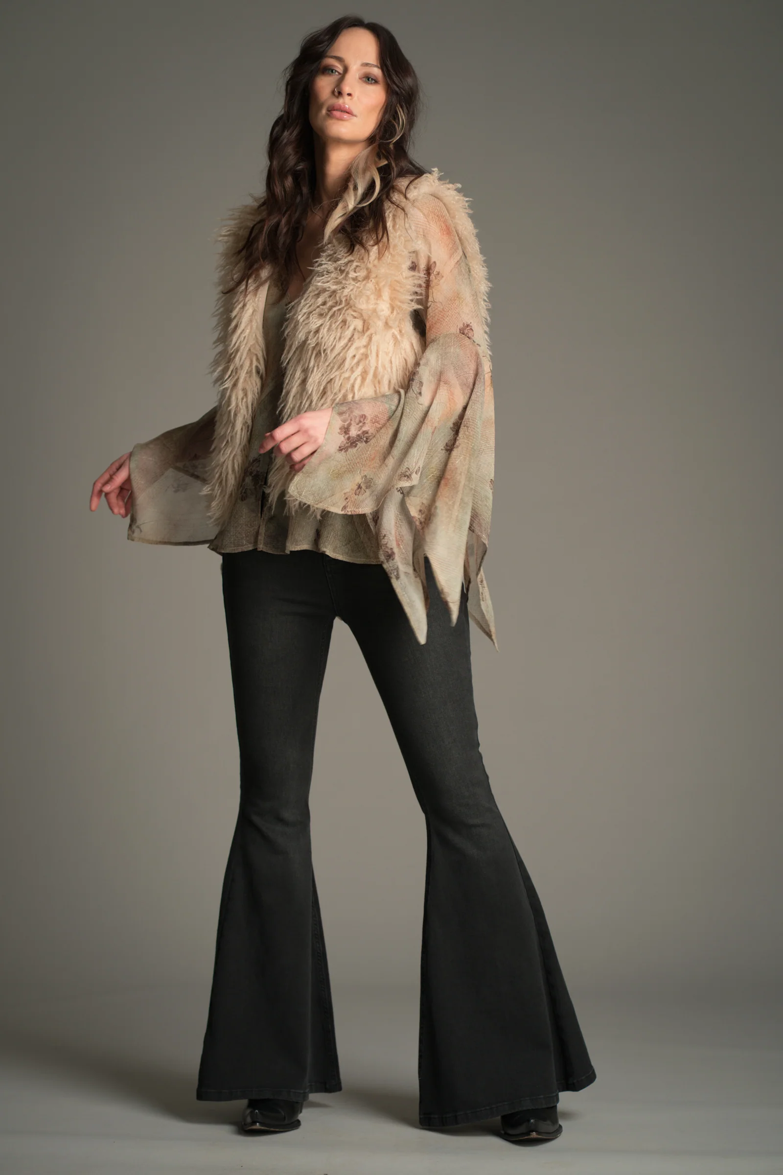 Penny Lane Faux Mongolian Fur Gilet - Image 7