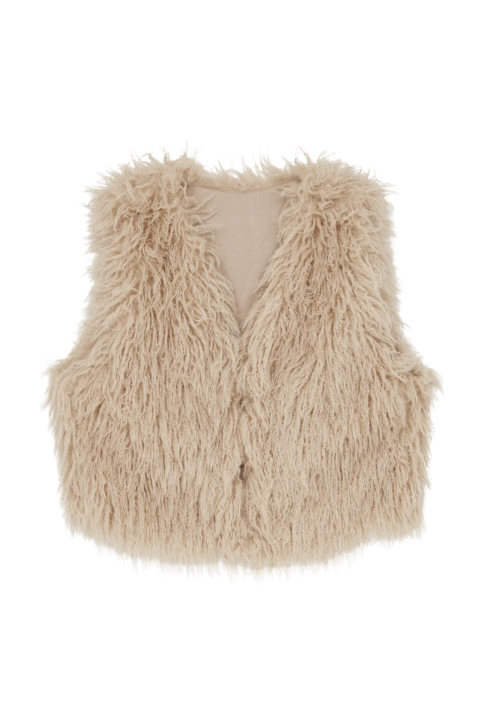 Penny Lane Faux Mongolian Fur Gilet - Image 8