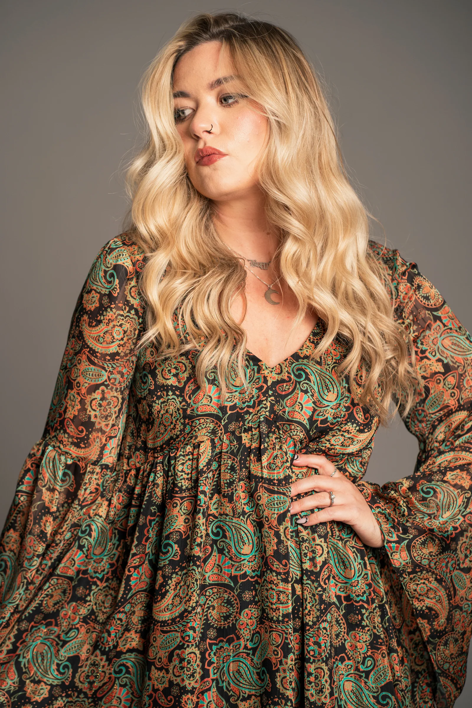 Ringo Paisley Smock Dress - Image 3