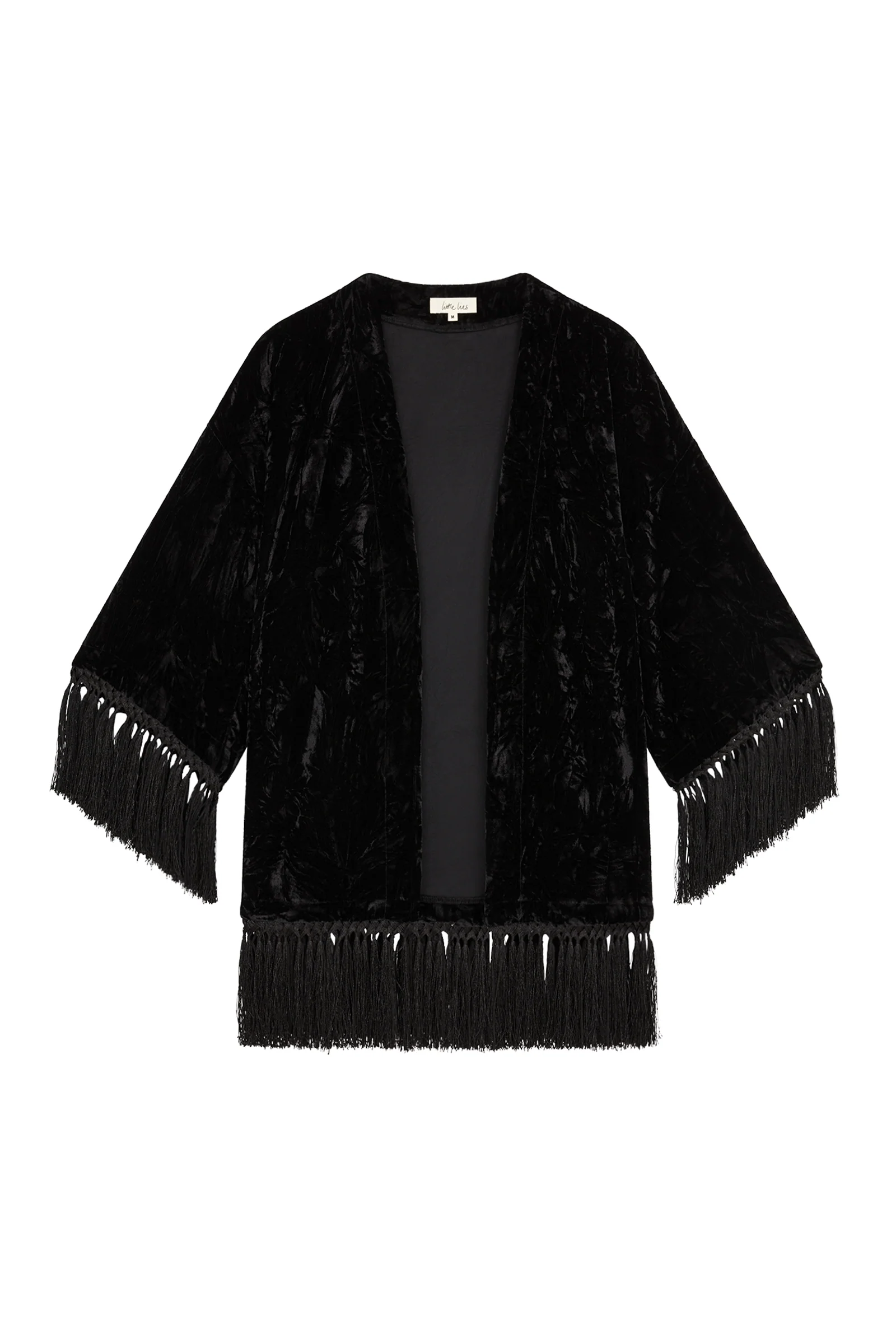 Rock City Black Velvet Kimono - Image 8