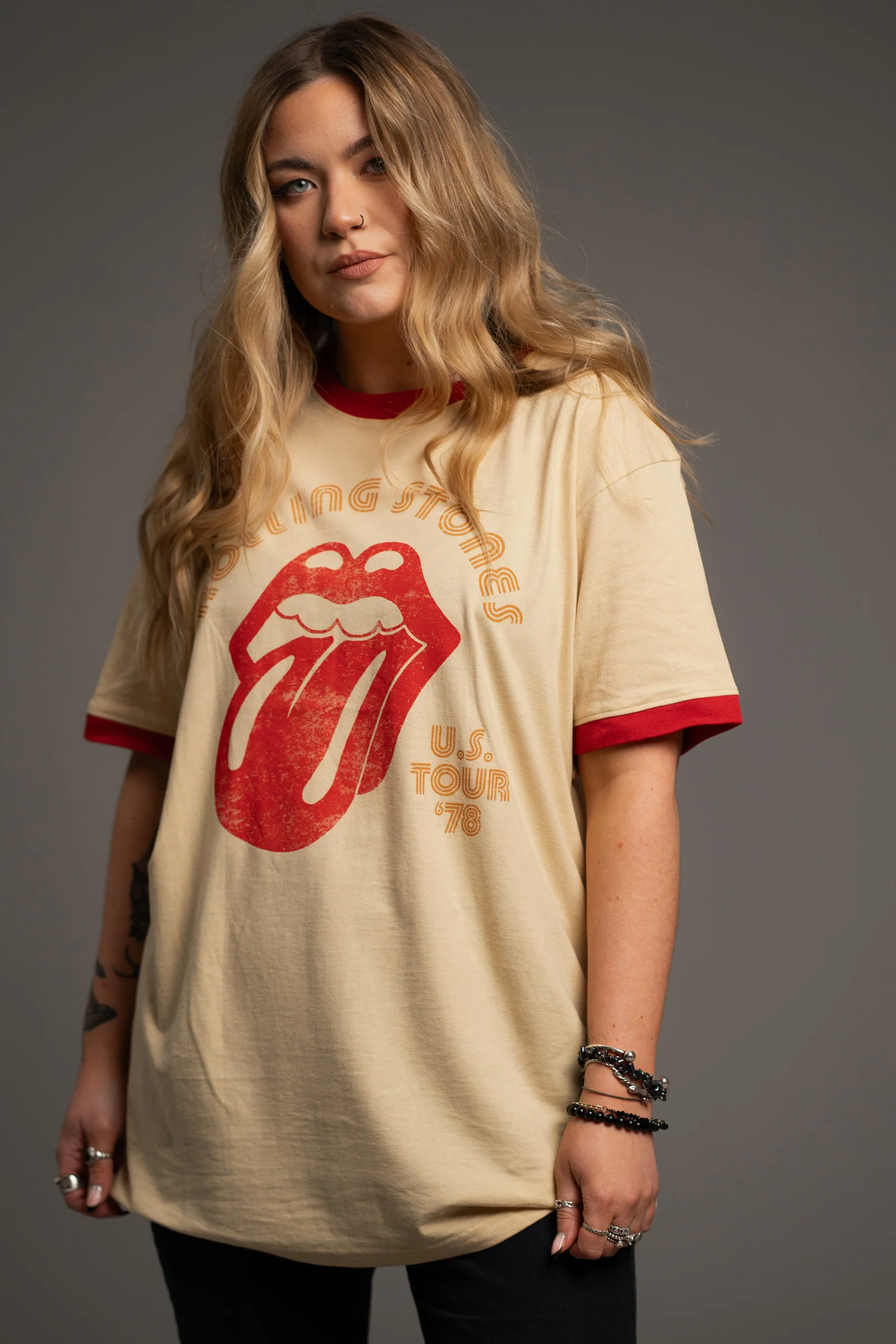 Rolling Stones Retro '78 Ringer Band Tee - Image 4