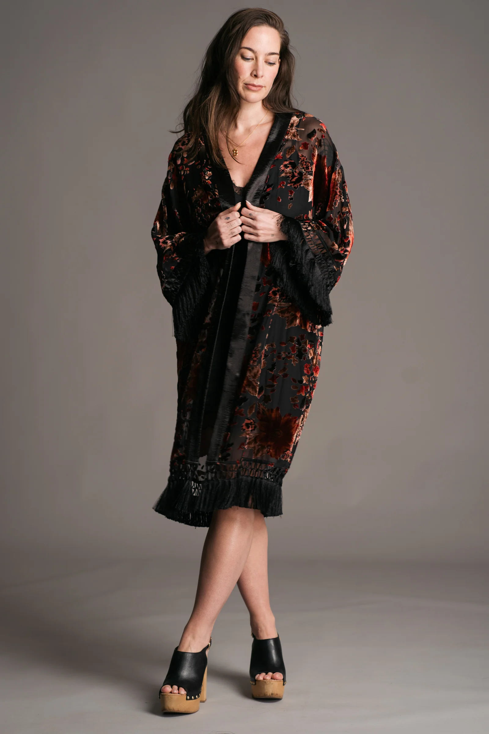 Rooms on Fire Floral Kimono - Image 6