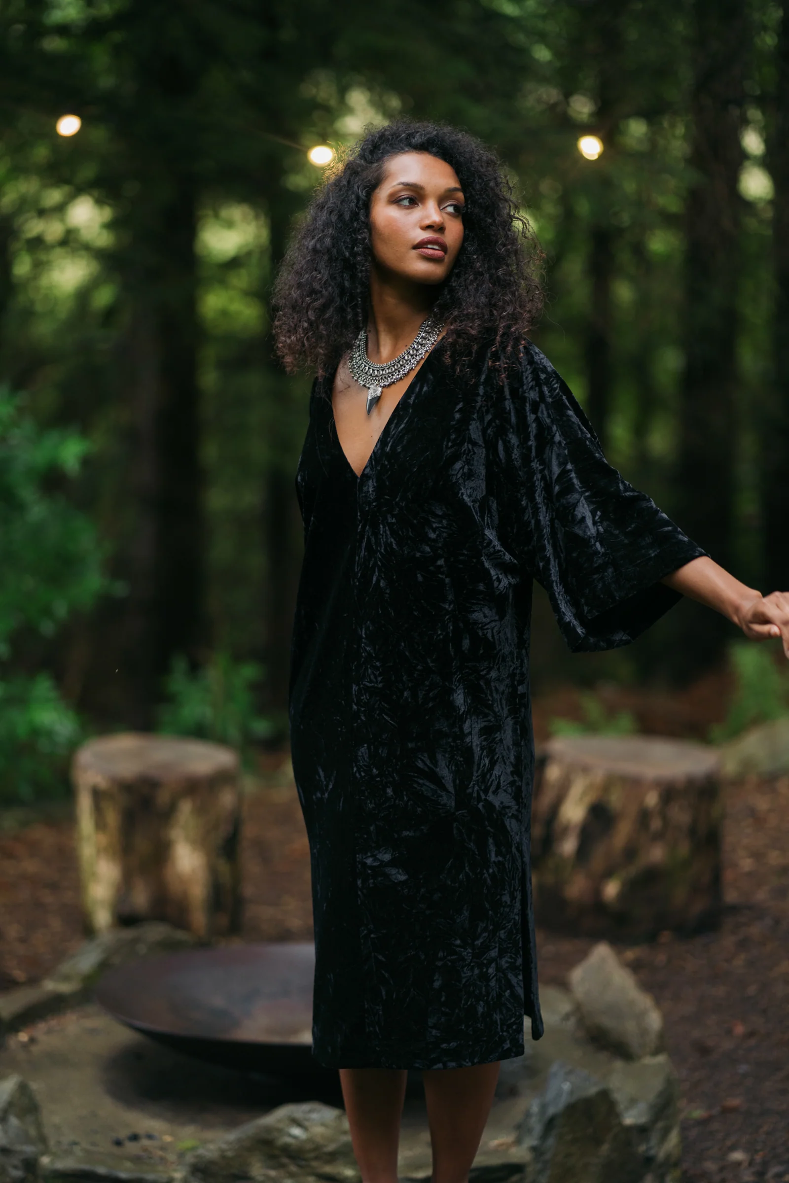 Rumours Velvet Midi Dress - Image 7