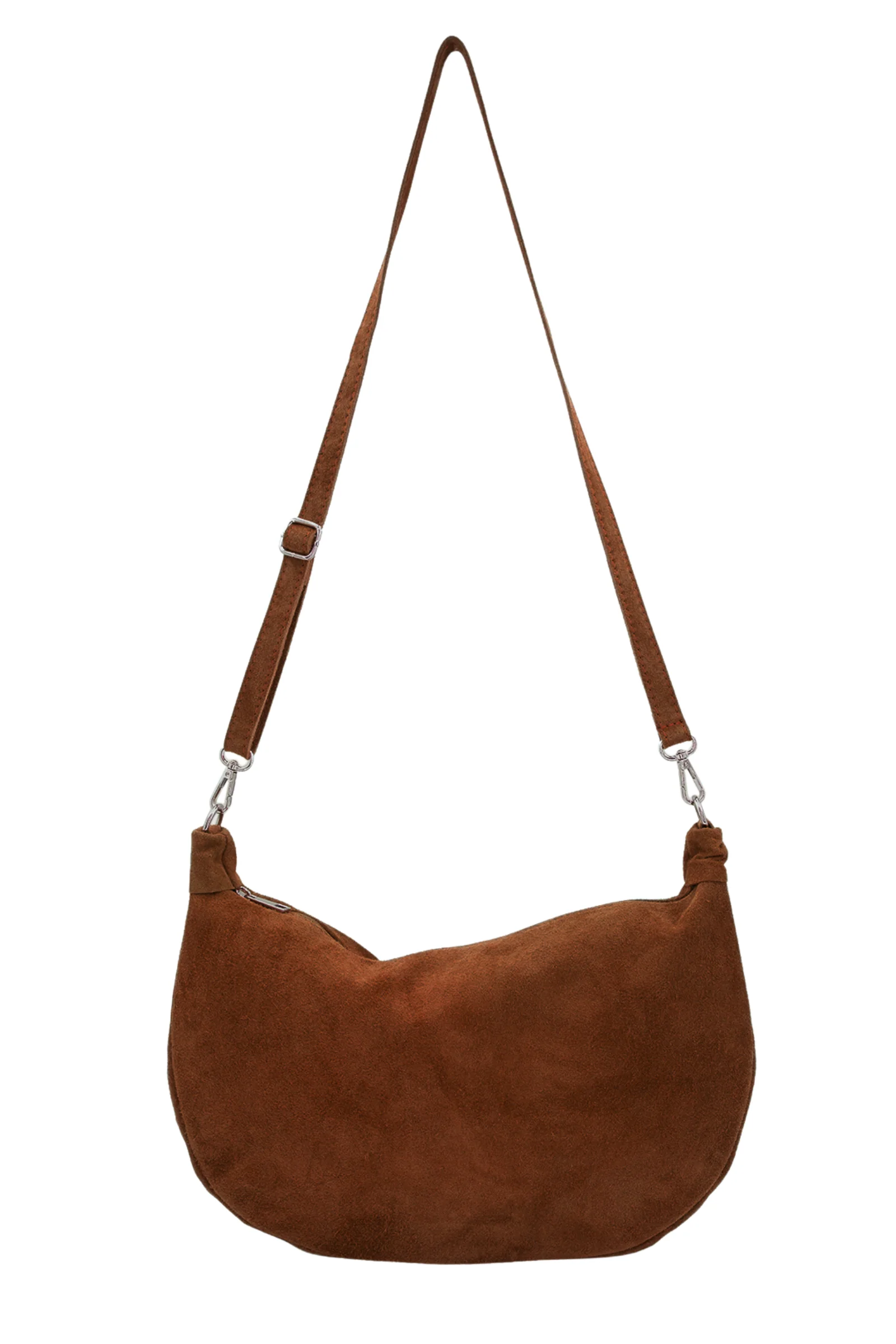 Sienna Tan Genuine Suede Sling Bag - Image 4