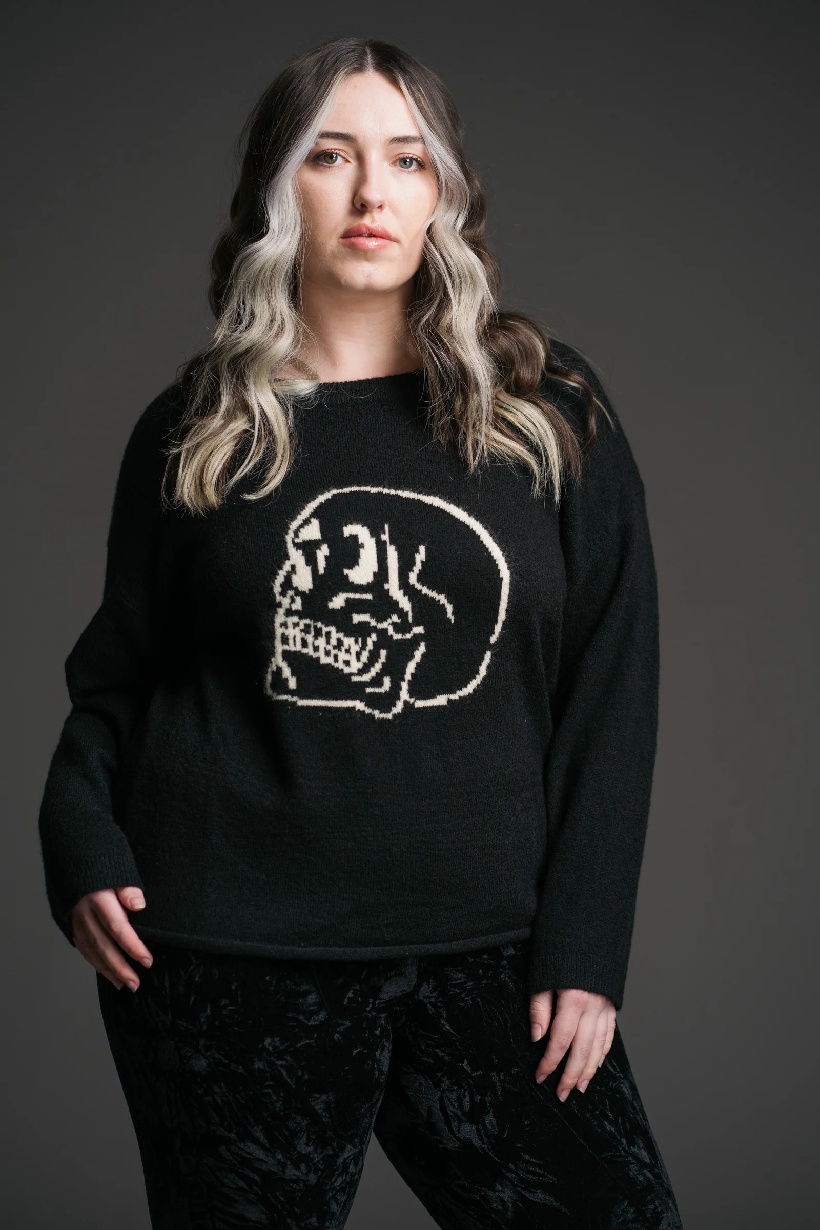 Skull Knit Jumper - Image 5