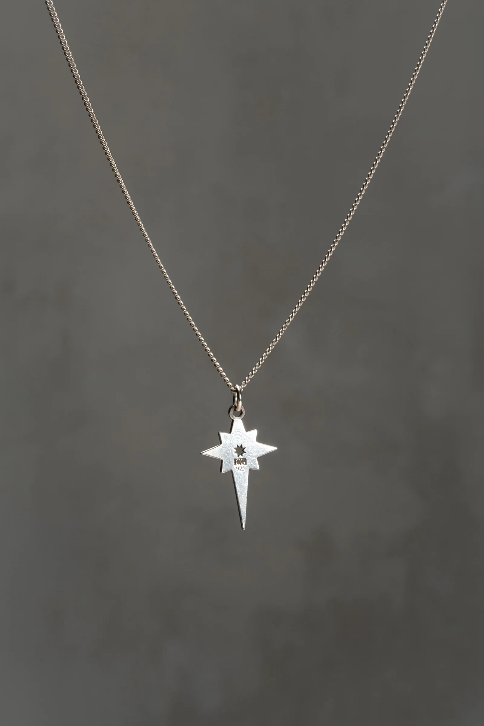 Sterling Silver North Star Pendant - Image 3