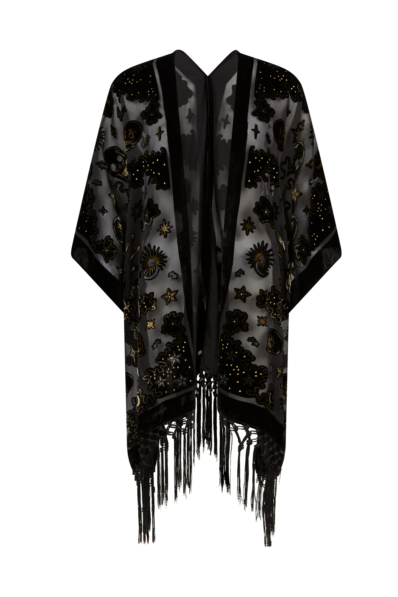 Suzi Skull Devore Kimono - Image 10