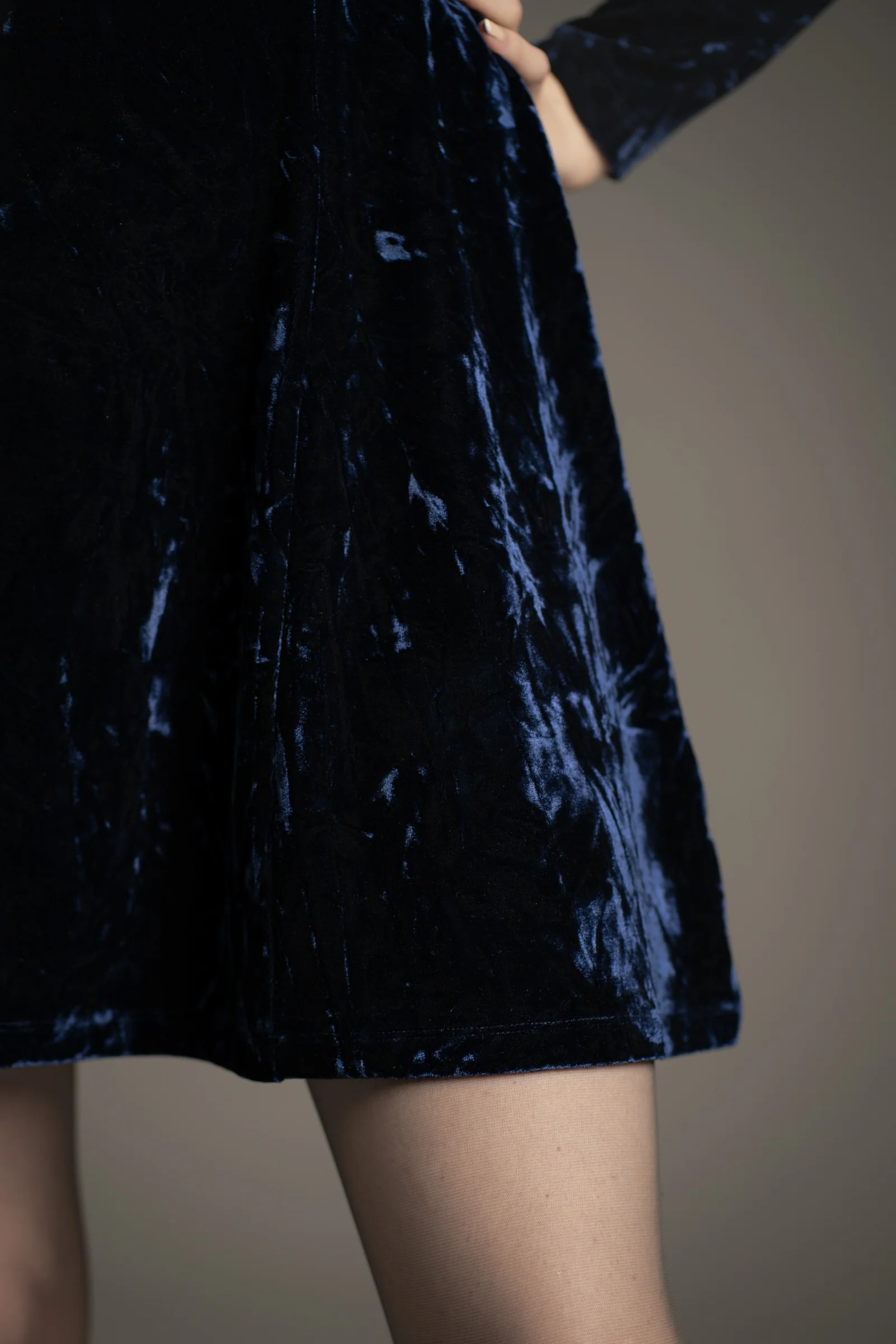 Sweet Jane Midnight Crushed Mini Dress - Image 4