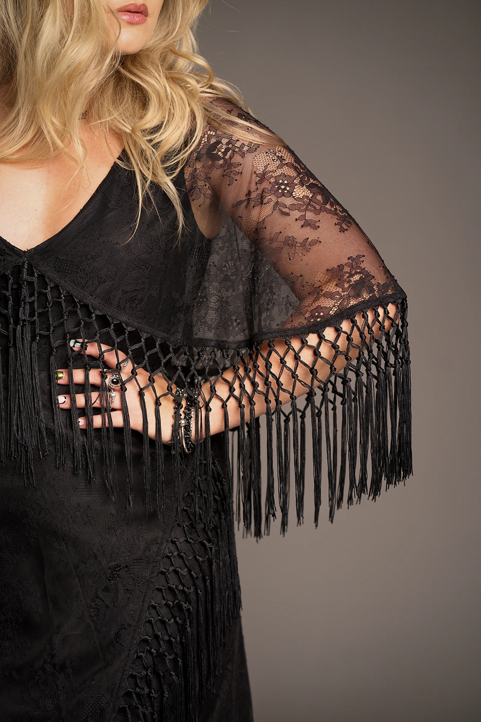 Tango in the Night Lace Midi Dress - Image 4