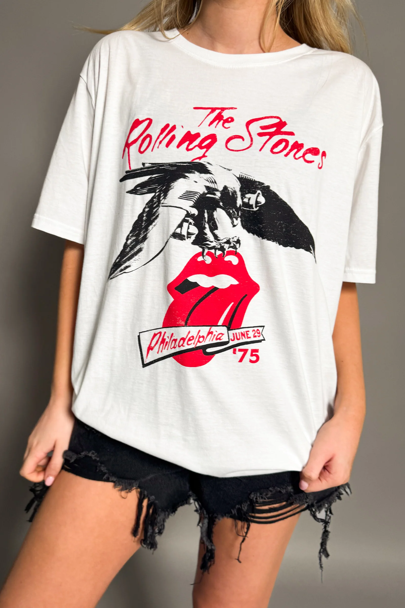The Rolling Stones Philadelphia 1975 Band Tee